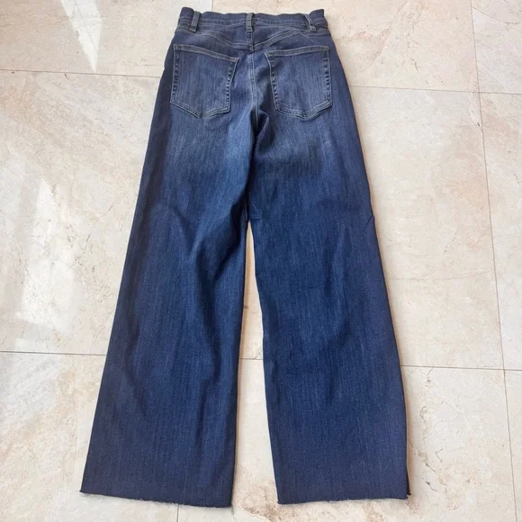 Frame Le Slim Palazzo Raw After Blue Jeans size 27 - Picture 6 of 15